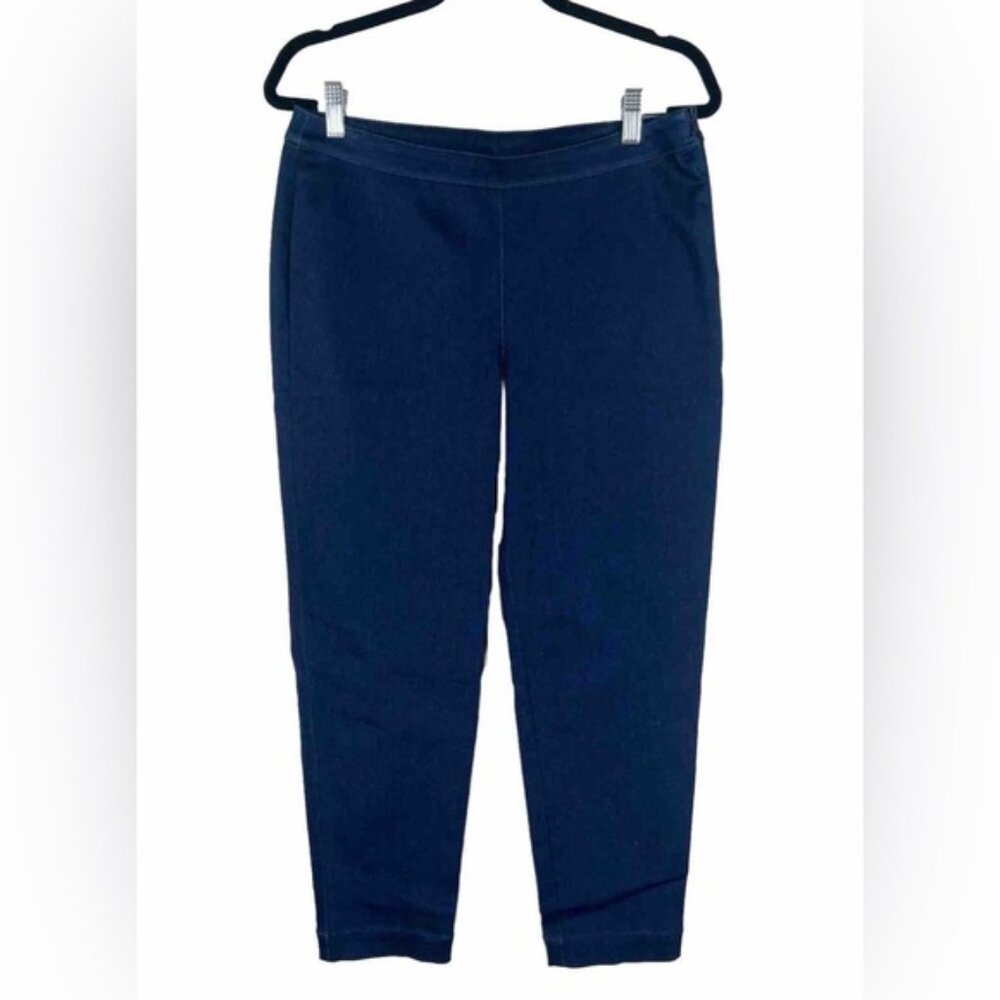 ST. JOHN Made in USA‎ 🇺🇸 of Imported Fabric Denim Crop Jeggings Pants Size 8